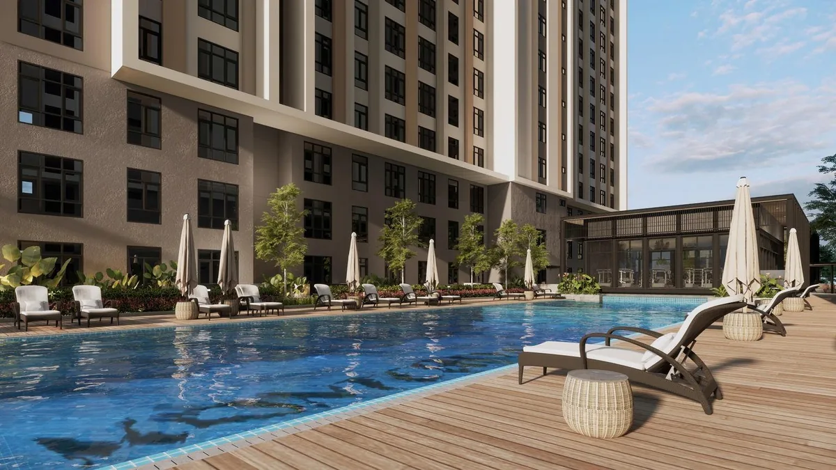 MONterra sky deck and pool deck artist impression