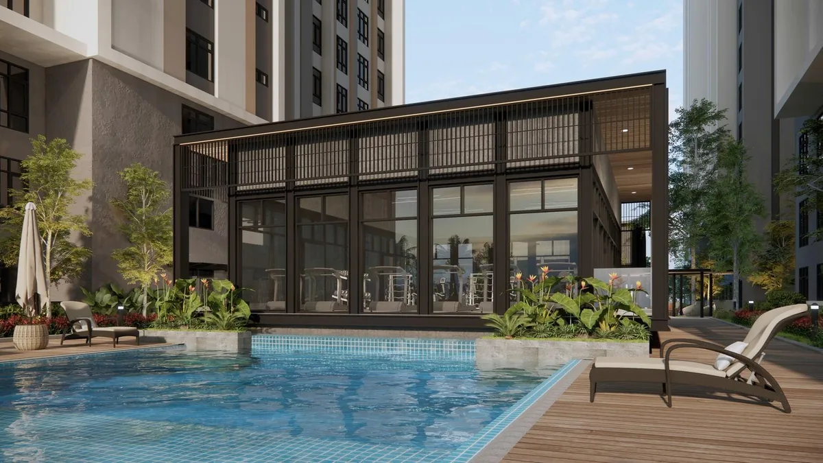 MONterra gym room artist impression